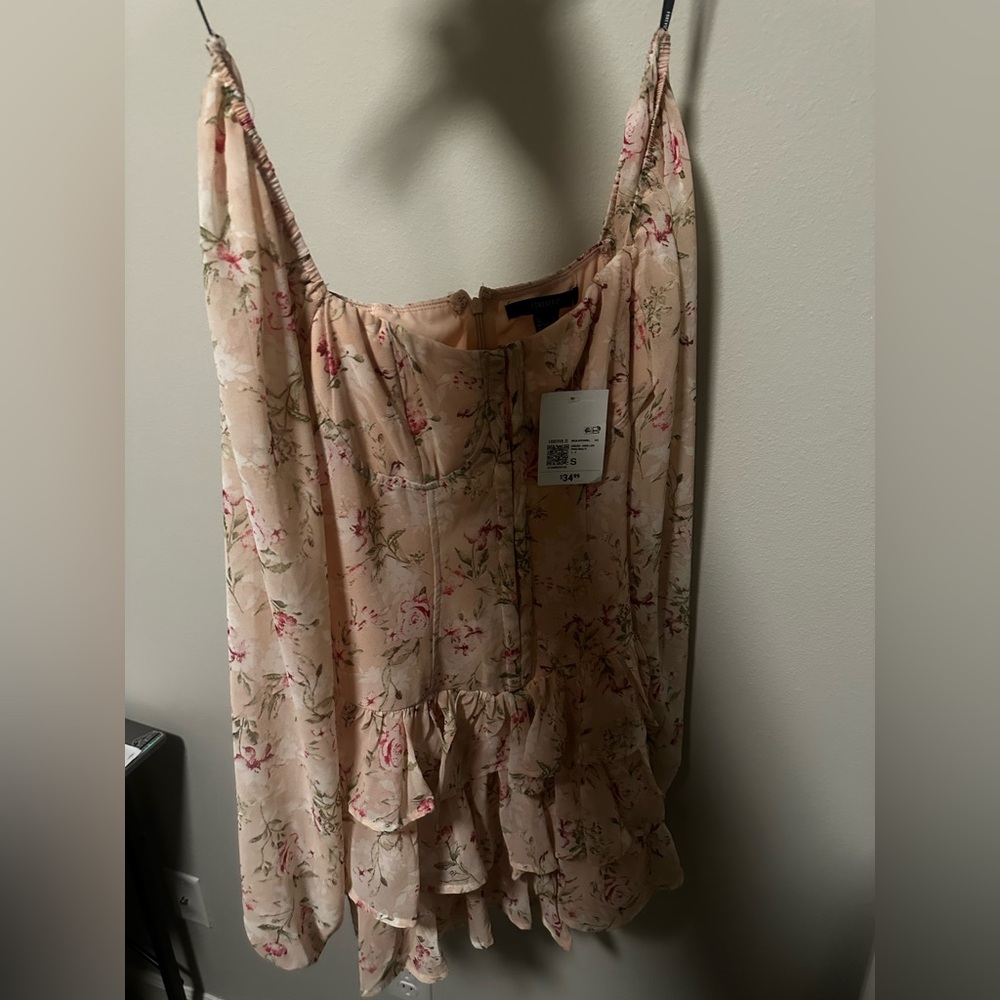 Forever 21 Floral Pink and Cream dress